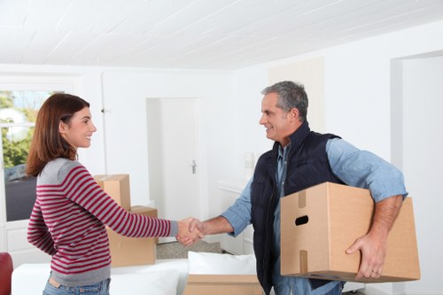 Professional movers assisting with a small office move in St Lukes
